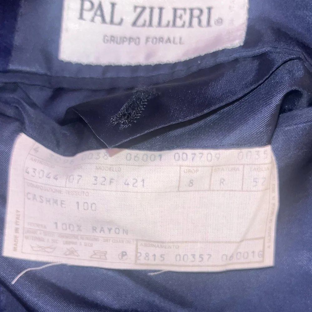 Ing Loro 100% Cashmere men’s navy Blazer Pal Zileri